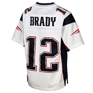 Youth Mitchell & Ness Tom Brady White New England Patriots 2000 Legacy Replica Jersey