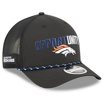 Men's New Era Black Denver Broncos 2025 Inspire Change 9FORTY M-Crown Adjustable Hat