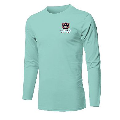 Youth Light Green Auburn Tigers Merry Christmas Tree Long Sleeve T-Shirt