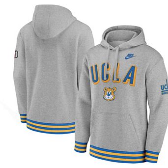 Men's Nike Heather Gray UCLA Bruins Legacy Retro Pullover Hoodie