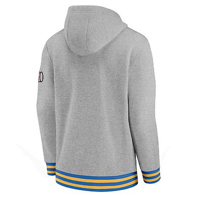 Men's Nike Heather Gray UCLA Bruins Legacy Retro Pullover Hoodie
