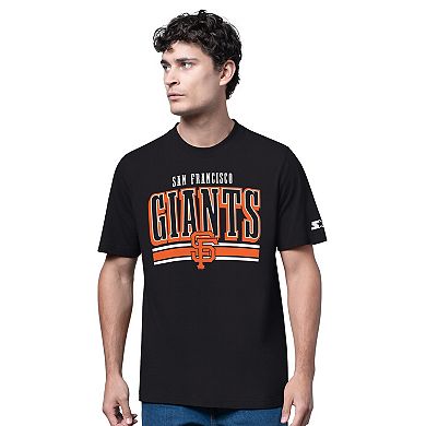 Men's Starter Heather Gray/Black San Francisco Giants Two-Pack Long Sleeve & Short Sleeve T-Shirt Set