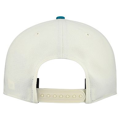 Men's New Era Cream Jacksonville Jaguars Upside Down 9FIFTY A-Frame Snapback Hat