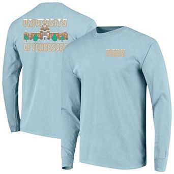 Men's Image One Light Blue Tennessee Volunteers Frosted Dreams Comfort Colors Long Sleeve T-Shirt