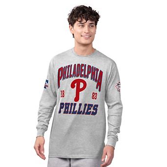 Men's Starter Gray/Red Philadelphia Phillies Two-Pack Long Sleeve & Short Sleeve T-Shirt Set