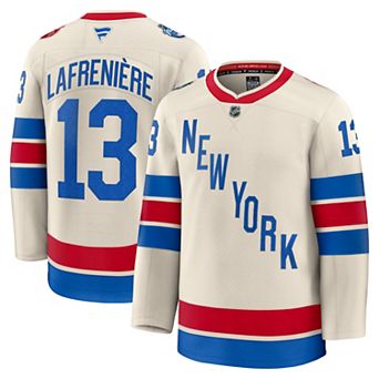 Men's Fanatics Alexis Lafreniere Beige New York Rangers 2026 NHL Winter Classic Premium Jersey