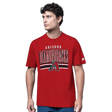 Men's Starter Heather Gray/Red Arizona Diamondbacks Two-Pack Long Sleeve & Short Sleeve T-Shirt Set