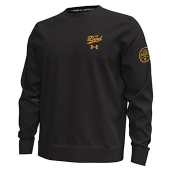 Men's Under Armour Black Notre Dame Fighting Irish Metallic Unstoppable Fleece Sweatshirt