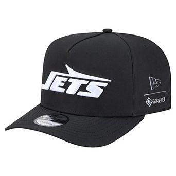 Men's New Era Black New York Jets Gore-Tex A-Frame 9FIFTY Adjustable Hat
