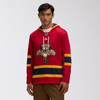 Men's Fanatics Bright Cardinal Florida Panthers 2026 NHL Winter Classic Lace Collar Hoodie