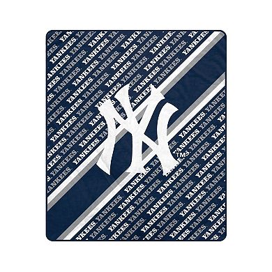 Pegasus New York Yankees 60" x 70" Diagonal Lined Wordmark Ultra Soft Blanket