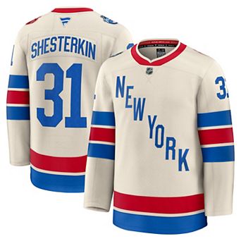 Men's Fanatics Igor Shesterkin Beige New York Rangers 2026 NHL Winter Classic Premium Jersey