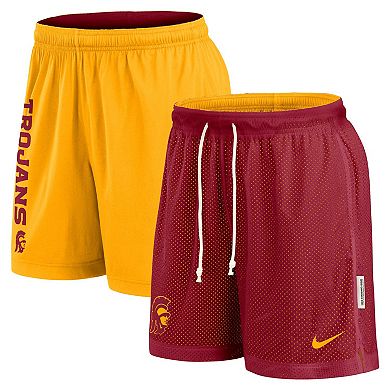 Men's Nike Cardinal/Gold USC Trojans Courtside Standard Issue Dri-FIT Reversible Shorts