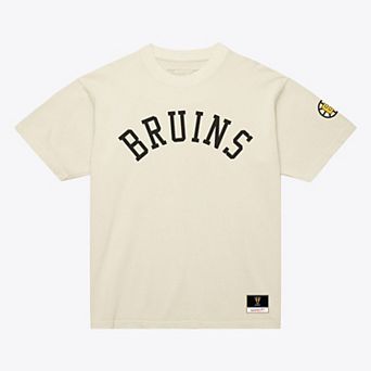 Unisex Mitchell & Ness Cream Boston Bruins Arched Team T-Shirt