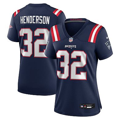 Women's Nike TreVeyon Henderson Navy New England Patriots Game Jersey