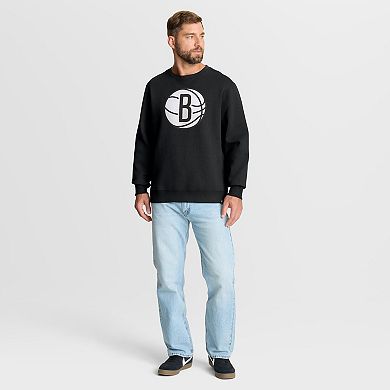 Men's Fanatics Black Brooklyn Nets Essential Legacy Sweatshirt