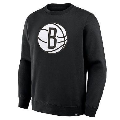 Men's Fanatics Black Brooklyn Nets Essential Legacy Sweatshirt