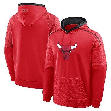 Men's Fanatics Red Chicago Bulls Pick & Roll Defender Pullover Hoodie