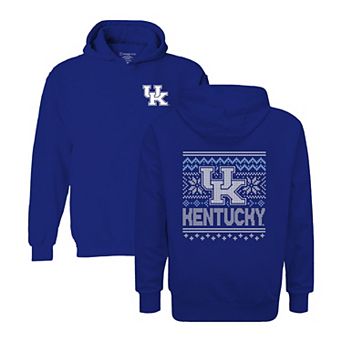Youth Royal Kentucky Wildcats Classic Holiday Sweater Hoodie