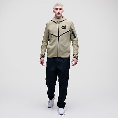 Men's Nike Olive North Carolina Tar Heels Tech Fleece Full-Zip