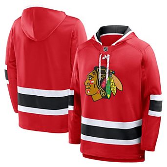 Men's Fanatics Red Chicago Blackhawks Prime Time Fleece Hoodie