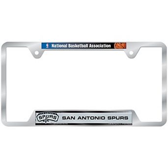 WinCraft San Antonio Spurs Chrome Plated Metal License Plate Frame