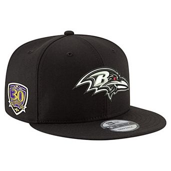 Men's New Era Black Baltimore Ravens 30th Anniversary 9FIFTY Snapback Hat