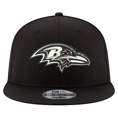 Men's New Era Black Baltimore Ravens 30th Anniversary 9FIFTY Snapback Hat