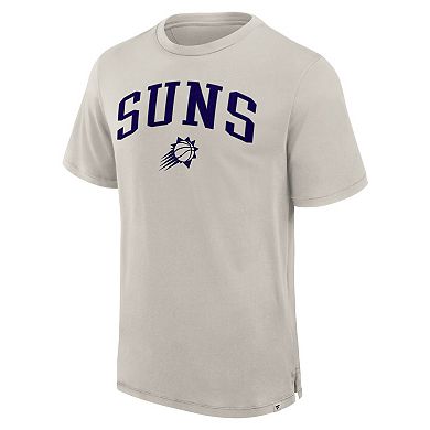 Men's Fanatics Cream Phoenix Suns Crossover Collection Pull Up Jumper Shot Premium T-Shirt