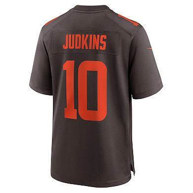 Men's Nike Quinshon Judkins Brown Cleveland Browns Alpha Dawg Game Jersey