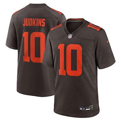 Men's Nike Quinshon Judkins Brown Cleveland Browns Alpha Dawg Game Jersey