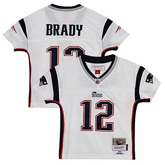 Infant Mitchell & Ness Tom Brady White New England Patriots 2000 Legacy Replica Jersey