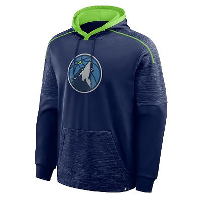 Men's Fanatics Navy Minnesota Timberwolves Pick & Roll Defender Pullover Hoodie