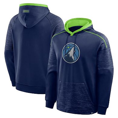 Men's Fanatics Navy Minnesota Timberwolves Pick & Roll Defender Pullover Hoodie