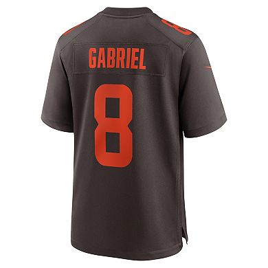 Men's Nike Dillon Gabriel Brown Cleveland Browns Alpha Dawg Game Jersey