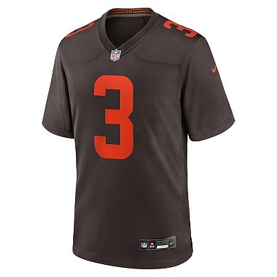 Men's Nike Jerry Jeudy Brown Cleveland Browns Alpha Dawg Game Jersey