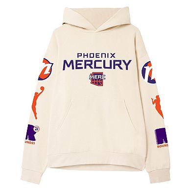 Unisex round21 Cream Phoenix Mercury Drop Shoulder Boxy Hoodie