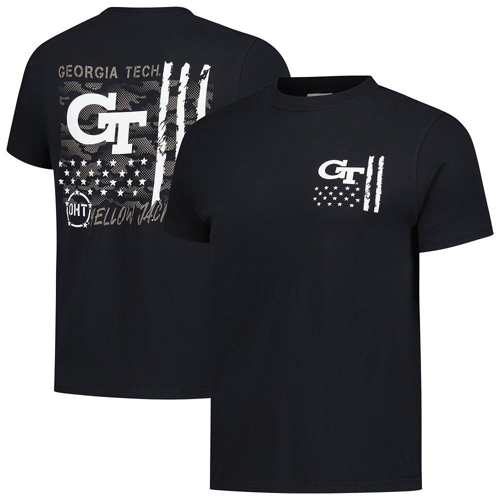 Men's Black Georgia Tech Yellow Jackets Comfort Colors OHT Camo Overlay ...
