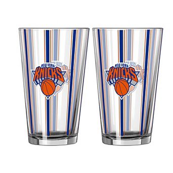 Logo Brands New York Knicks Two-Piece 16oz. Striped Pint Glass Set