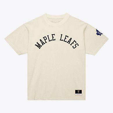 Unisex Mitchell & Ness Cream Toronto Maple Leafs Arched Team T-Shirt