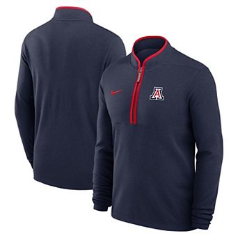Men's Nike Navy Arizona Wildcats Courtside Victory Dri-FIT Half-Zip Pullover