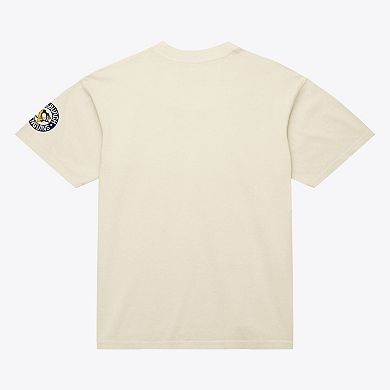 Unisex Mitchell & Ness Cream Pittsburgh Penguins Arched Team T-Shirt