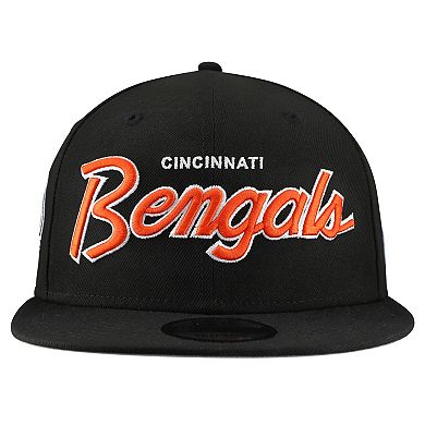 Men's New Era Kelly Green Cincinnati Bengals Main Script 9FIFTY Snapback Hat