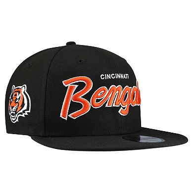 Men's New Era Kelly Green Cincinnati Bengals Main Script 9FIFTY Snapback Hat