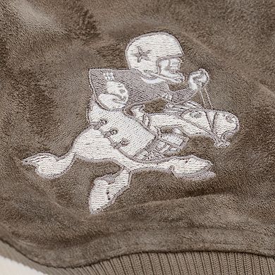 Women's Mitchell & Ness Cream Dallas Cowboys Full-Snap Varsity Jacket