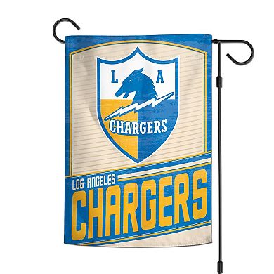 WinCraft Los Angeles Chargers 12" x 18" Throwback Logo Double-Sided Garden Flag