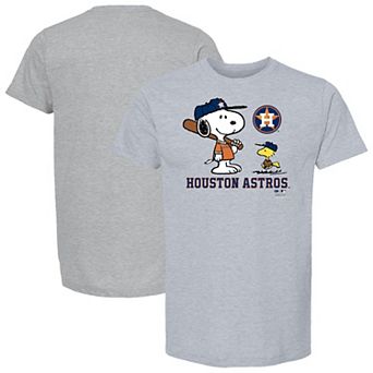 Youth Gray Houston Astros Peanuts Snoopy T-Shirt