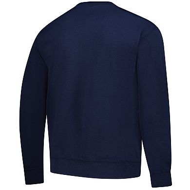 Men's Navy West Virginia Mountaineers Holiday Fleece Sweatshirt