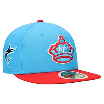 Youth New Era Blue Miami Marlins 2021 City Connect 59FIFTY Fitted Hat