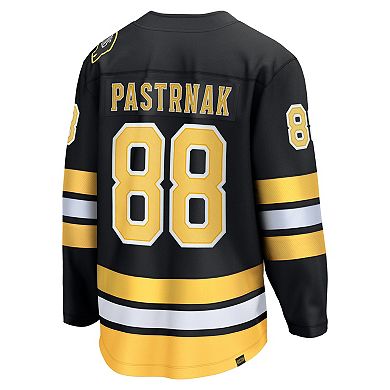 Men's Fanatics David Pastrnak Black Boston Bruins Home Breakaway Jersey
